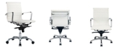 Moe's Home Collection Omega Office Chair Low Back White